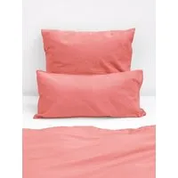 erlich textil erlich textil Michel Kopfkissenbezug aus Bio-Baumwolle, Leinen Mix, made in Europe, Pfirsich, – Produktbild 1 von 3