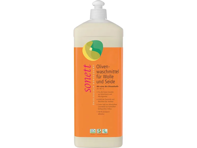 Sonett Sonett Olivenwaschmittel für Wolle & Seide, 1 l – Produktbild 1 von 1
