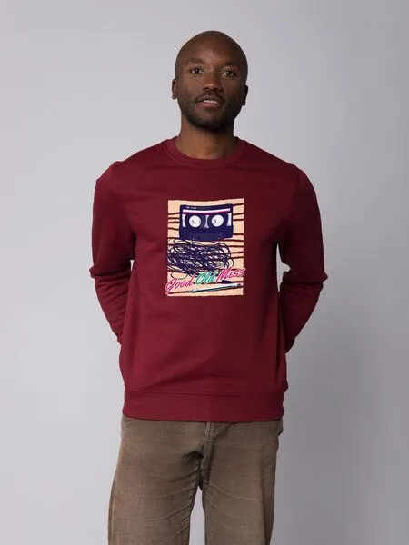 watapparel watapparel Sweatshirt Unisex Good Old Mess, Burgundy, – Produktbild 2 von 4