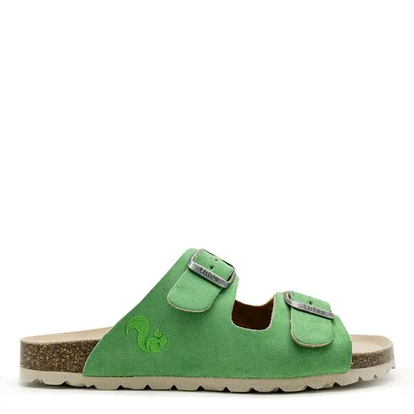 thies Vegane Eco Bio Rec Sandale "thies ® PET" aus recyceltem PES, Grass (grün), – Produktbild 1 von 4