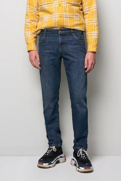 M 5 BY MEYER M 5 BY MEYER Five Pocket Denim, Blau (stone blue), – Produktbild 3 von 5