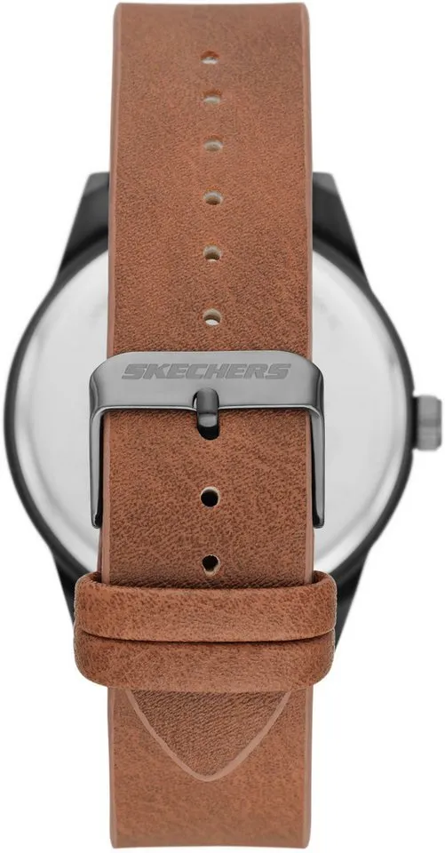 Skechers Skechers Quarzuhr SR9065, (Set, 5-tlg., mit 4 Schmuckarmbändern), Armbanduhr, Herrenuhr, analog, Geschenkidee, Braun, – Produktbild 3 von 4