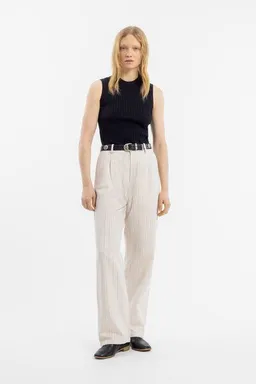 Rotholz Rotholz High Waist Hose Leinen - Creme – Produktbild 1 von 1