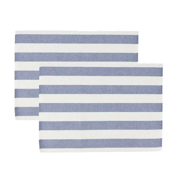 El Puente El Puente Tischset aus Baumwolle (2er-Set), Blau, – Produktbild 1 von 1
