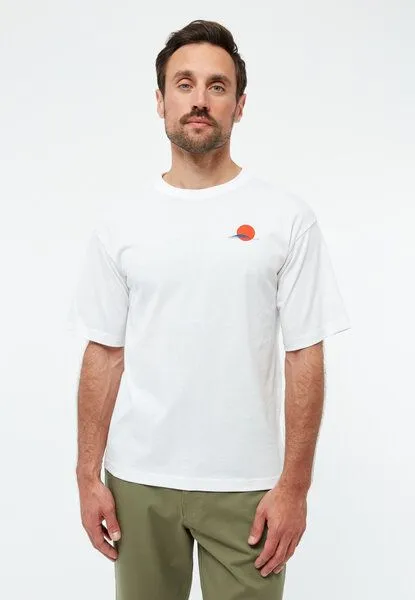 Givn Berlin Givn Berlin T-Shirt GBLASSE (SUNSET) aus Bio-Baumwolle mit Print - White, White, – Produktbild 1 von 4