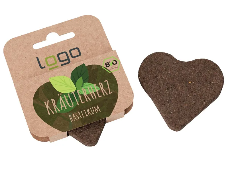 Bio-Kräuterherz inkl. Digitaldruck, Dill – Produktbild 1 von 1