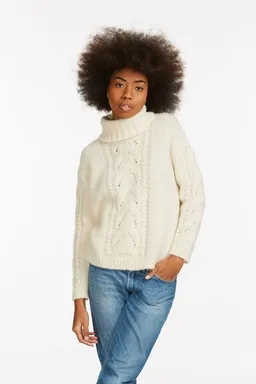 Les Racines Du Ciel Les Racines Du Ciel CORNALINE Rollkragen Pullover aus Alpaca und Bio-Baumwolle – Produktbild 1 von 1