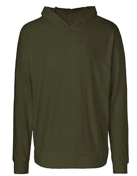 Neutral Neutral® Leichter Herren Unisex College Hoodie Hoody Kapuzenpullover Kapuzenpulli, Military oliv, – Produktbild 2 von 4
