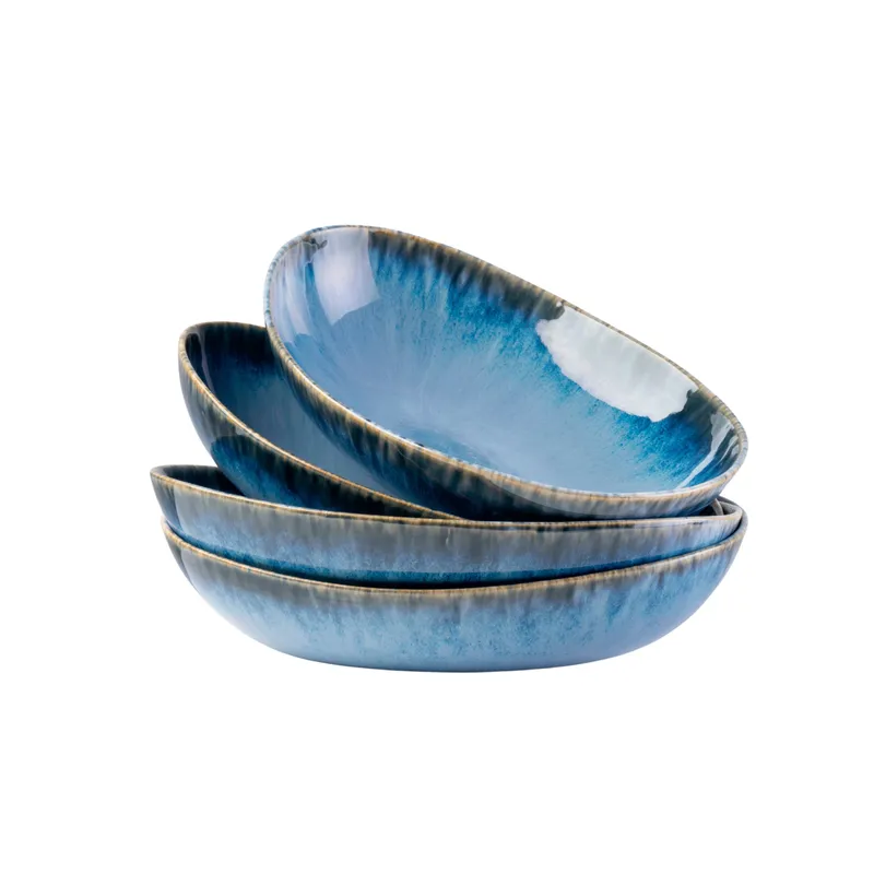Gipfelstück Gipfelstück Wilde Schlucht Schüssel-Set, Steinzeug, Blau, – Produktbild 2 von 4