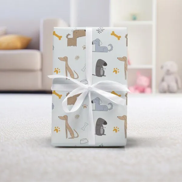 Fines Papeterie Fines Papeterie 3m Geschenkpapier HUNDE für Kinder auf Rolle 300x47 cm – Produktbild 3 von 3