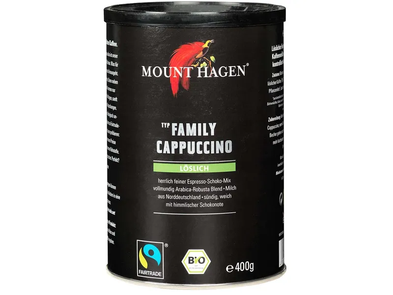 Mount Hagen Mount Hagen Bio-Cappuccino Family mit Schokonote, 400 g – Produktbild 1 von 1