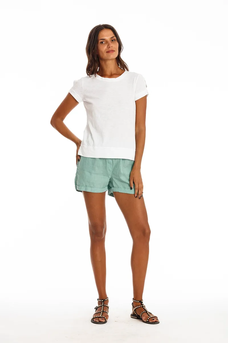 RAVENS VIEW IBIZA RAVENS VIEW IBIZA Damen vegan Shorts Creta Cameo Grün, Hellgrün, – Produktbild 2 von 2