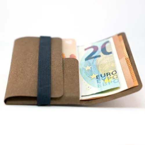 ANDERS & KOMISCH ANDERS & KOMISCH Veganes Kreditkartenetui - Cardholder mit Münzfach - TINY Braun, Grau, – Produktbild 2 von 4
