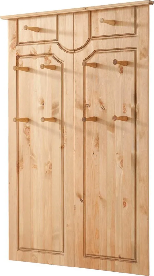 OTTO home Garderoben-Set Klera, (Set, 4-St), 4-teilig, aus massiver Kiefer, FSC®-zertifiziert, Braun, – Produktbild 5 von 5