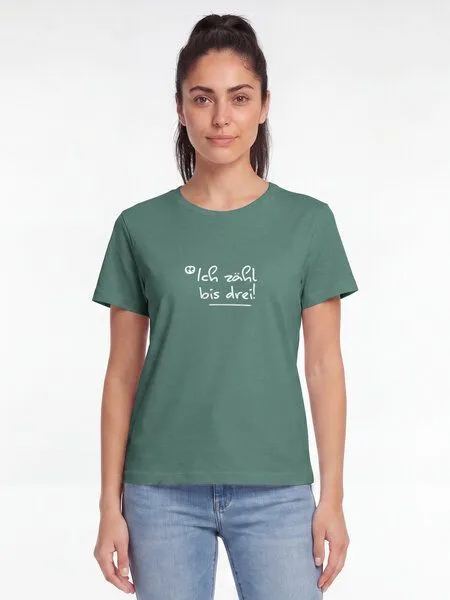 watapparel watapparel T-Shirt Frauen Ich zähl bis drei, Green bay, – Produktbild 2 von 2