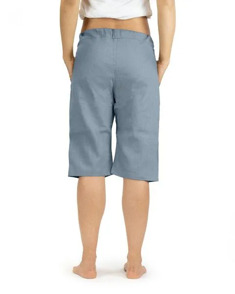 SCHAZAD Leinenshort von SCHAZAD, Taubenblau, – Produktbild 3 von 3