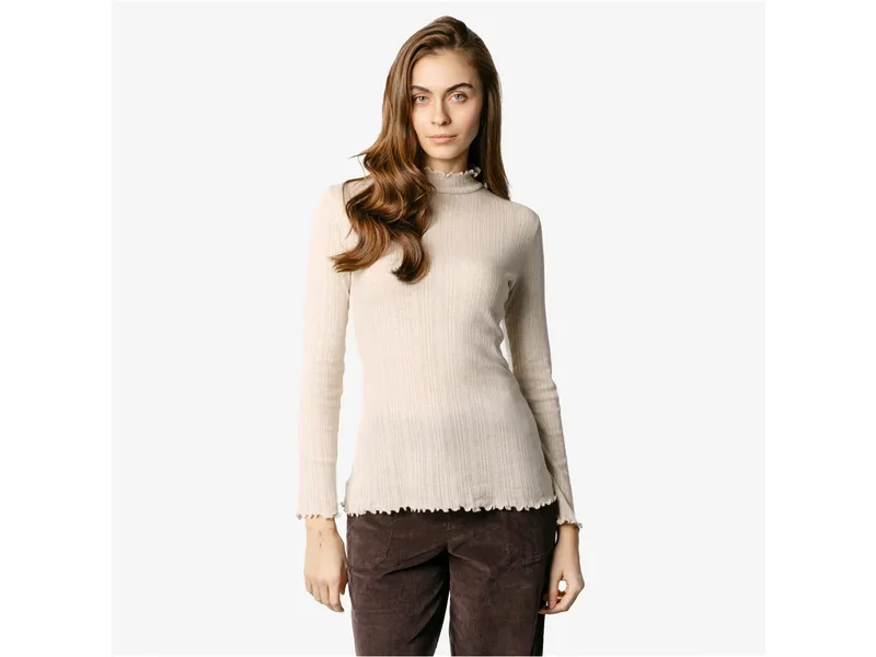 Living Crafts Living Crafts Stehkragen-Shirt BERENICE, Natur, – Produktbild 2 von 2