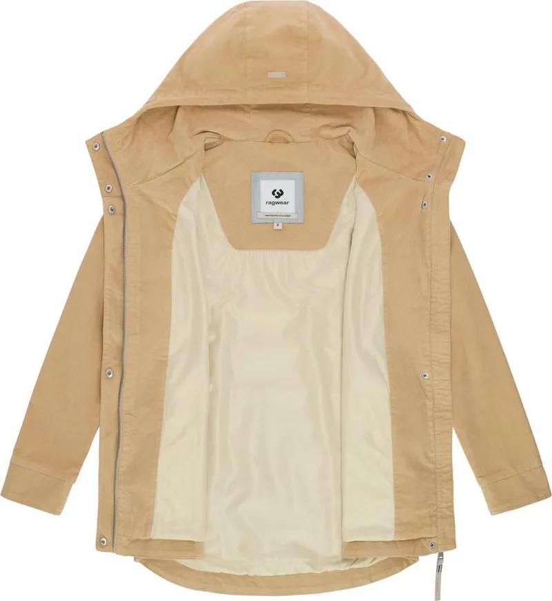 ragwear ragwear Cordjacke Alvena Cordy YOUMODO Sportliche leichte Kordjacke mit Kapuze, Braun, – Produktbild 1 von 5