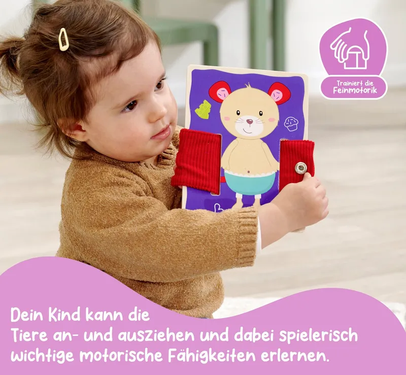eichhorn eichhorn Lernspielzeug Lernbretter Textil (Set, 4-St), Bunt, – Produktbild 5 von 5