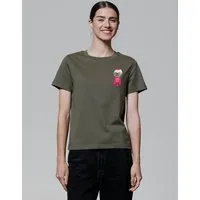 watapparel watapparel T-Shirt Frauen Kaugummiautomat, Khaki, – Produktbild 1 von 1