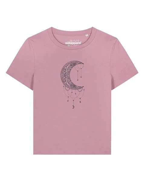 watapparel watapparel T-Shirt Frauen Mandala Moon, Lilac dream, – Produktbild 1 von 2