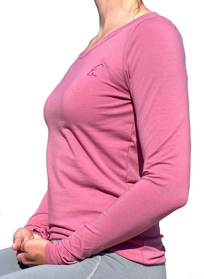 ESPARTO ESPARTO Yogashirt Langarmshirt Vicitra Ärmel mt Daumenloch, Rosa, – Produktbild 1 von 3