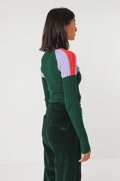 SKFK SKFK Cord-Hose LEARTZA, Dark green, – Produktbild 4 von 4