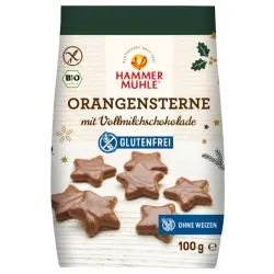 Hammermühle Hammermühle Orangensterne in Vollmilchschokolade, glutenfrei – Produktbild 1 von 1