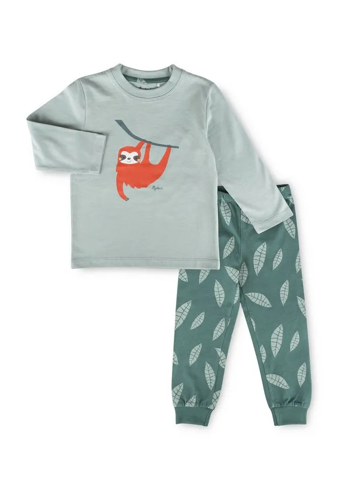 sigikid sigikid Pyjama Nachtwäsche für Kinder Jungen (1 tlg), Grün, – Produktbild 1 von 5