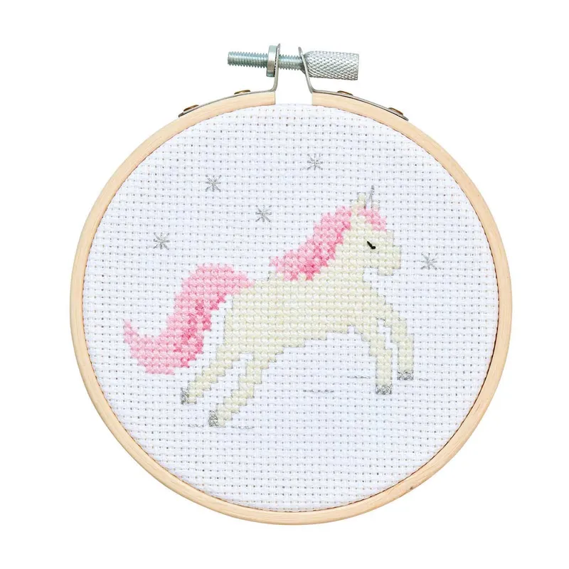 Rico Design Rico Design Stickpackung Mini Kit Einhorn Bild Ø 10cm – Produktbild 1 von 1