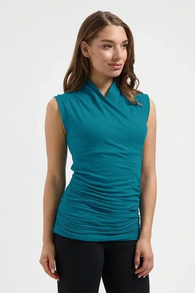 Urban Goddess Urban Goddess Wickeltop Good Karma, Riverstone (petrolblau), – Produktbild 1 von 4