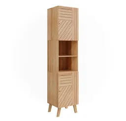 Vicco Hochschrank Lucie, Bambus, 40 x 177 cm mit 2 Türen (1-St) – Produktbild 1 von 1