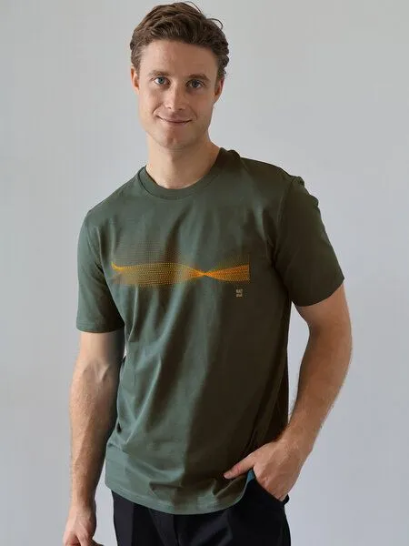Kultgut Kultgut Biofair T-Shirt meliert/Vibration, Naturgrünmeliert, – Produktbild 1 von 4