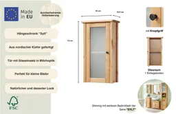 welltime Hängeschrank Sylt Breite 40 cm, aus Massivholz Kiefer – Produktbild 1 von 1