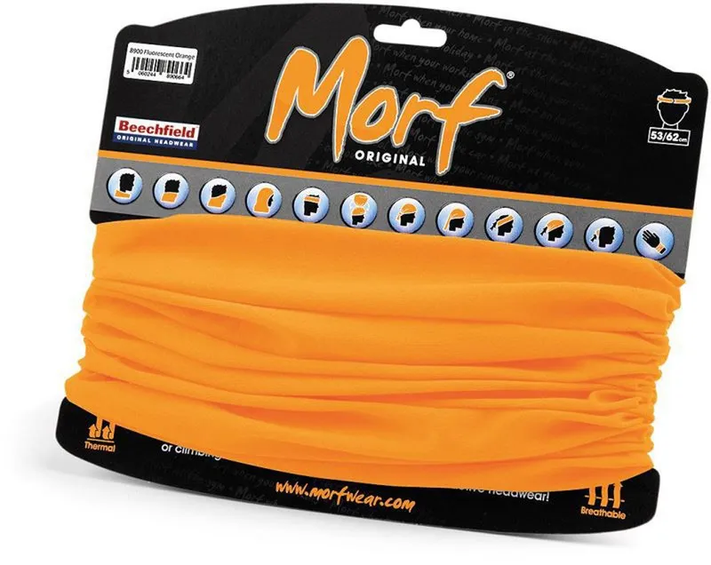 Beechfield Beechfield Multifunktionstuch Morf® Original Schlauchschal Bandana Loop, (Spar-Set, 2er Pack), Atmungsaktives Gewebe, Orange, – Produktbild 1 von 2