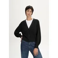 MELA MELA Rippstrick Cardigan Style BHUMA aus 100% Bio-Baumwolle, Schwarz, – Produktbild 1 von 1