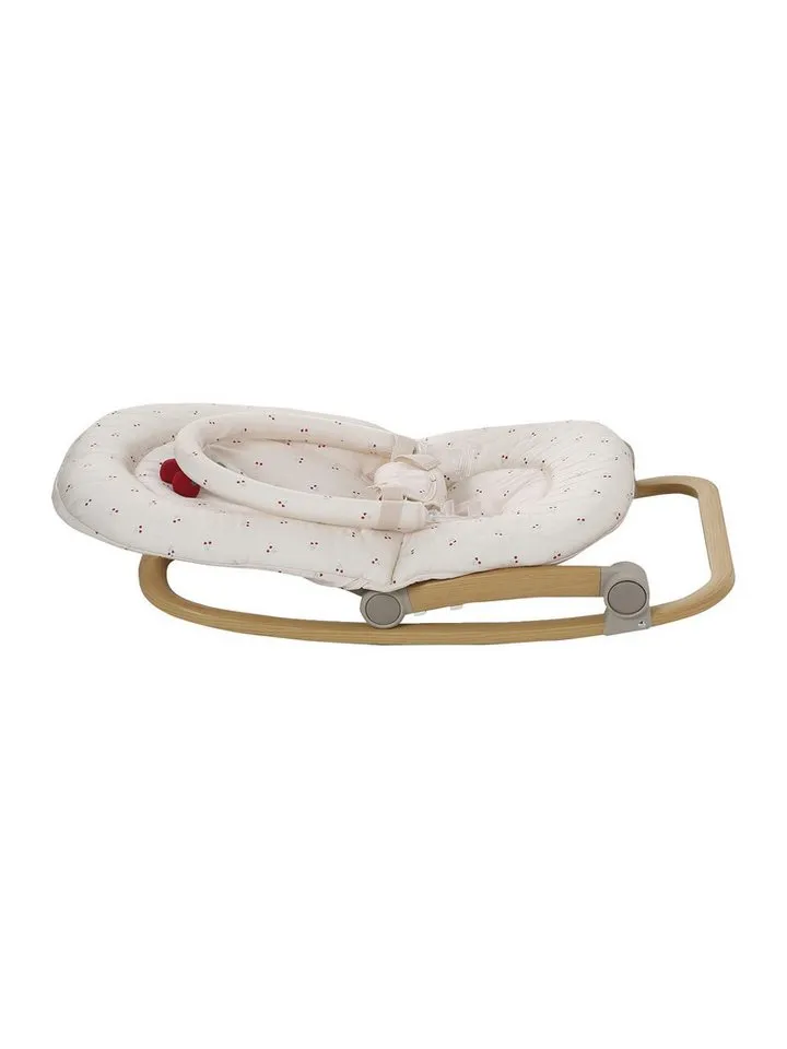 Vertbaudet Vertbaudet Babywippe Babywippe mit Spielbogen BABYDREAM, Beige|gelb, – Produktbild 2 von 5