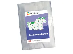 Bastelbogen 'Einhörner' inkl. individuellem Etikett – Produktbild 1 von 1