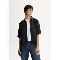 MELA Bluse kurzärmlig Style RINARA | von MELA | Fairtrade & GOTS zertifiziert, Holzkohle schwarz, – Produktbild 1 von 1