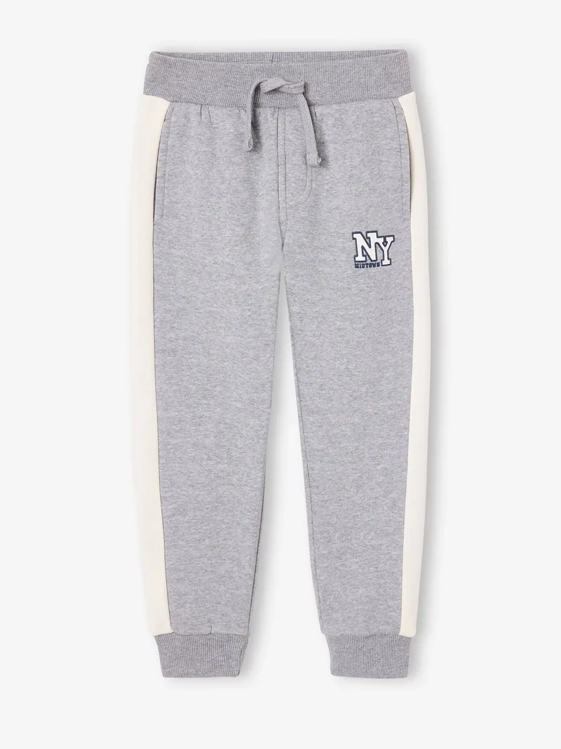 Vertbaudet Jogginghose Jungen, Grau meliert, – Produktbild 1 von 2