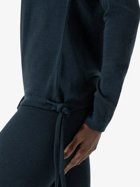 Super.Natural Super.Natural Kapuzenpullover Funnel Bio für Damen, Merino, Blueberry, – Produktbild 4 von 4