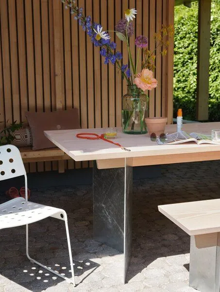 Hausen Hausen Bank FOLD Oak, Feuerverzinkt, – Produktbild 3 von 4