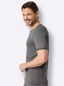 wäschepur men Shirt anthrazit + moos – Produktbild 1 von 1