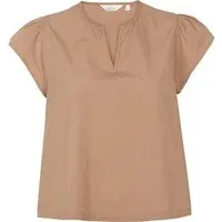 Basic Apparel Basic Apparel Kurzarm Shirt SILJE Bluse aus Bio-Baumwolle – Produktbild 1 von 1