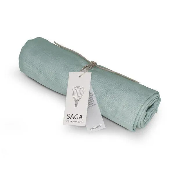 Saga Copenhagen Saga Copenhagen Pucktuch Windeltuch Bio Baumwolle Musselin 100 x 100 cm, Dusty green, – Produktbild 1 von 1
