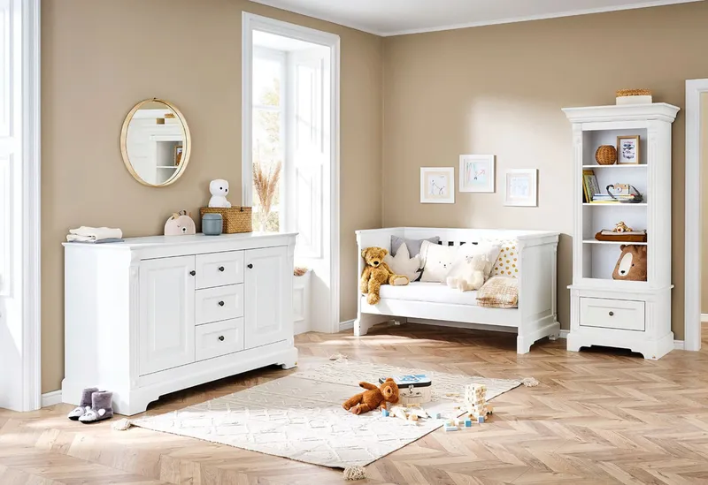 Pinolino Pinolino Kinderzimmer-Set „Emilia” extrabreit, 2-tlg., Weiss, – Produktbild 1 von 3