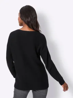 heine V-Ausschnitt-Pullover schwarz – Produktbild 1 von 1
