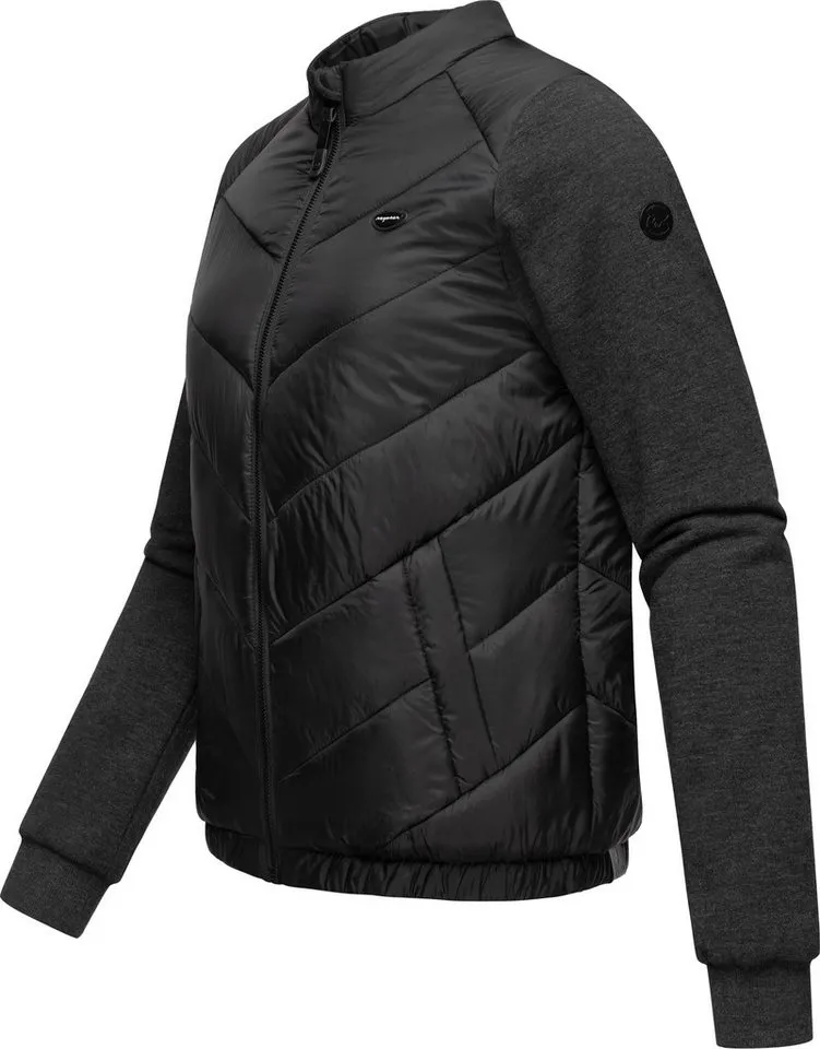 ragwear ragwear Outdoorjacke Zabava Leichte gesteppte Übergangsjacke mit weichen Ärmeln, Schwarz, – Produktbild 3 von 5