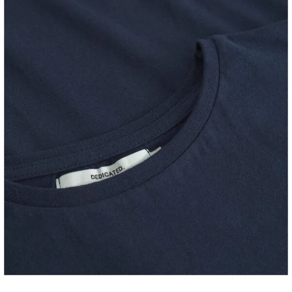 Dedicated Dedicated T-Shirt Visby Base, Navy, – Produktbild 3 von 4