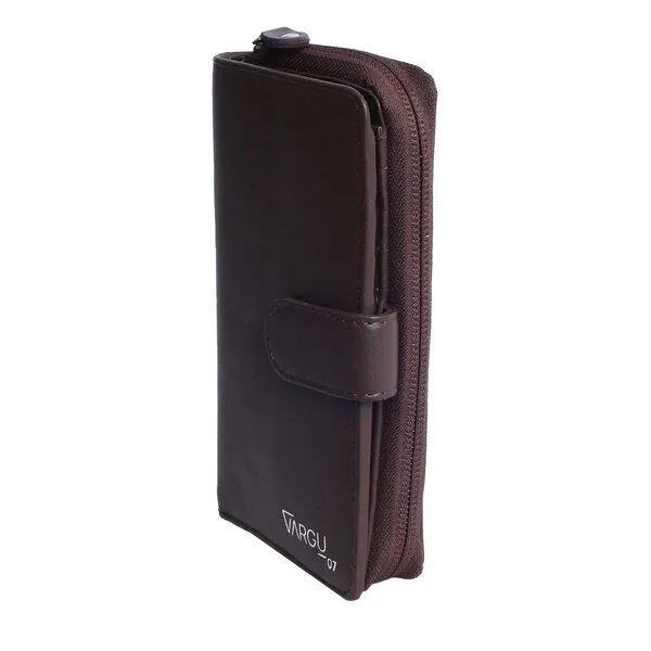 Vargu Vargu Echtleder Geldbörse SABA 1-A mono, Brown, – Produktbild 2 von 4